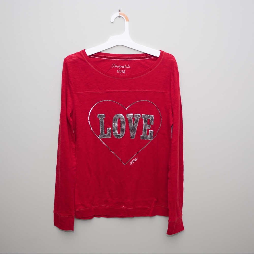 LOVE red long sleeve